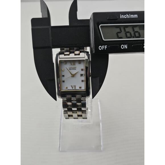 Mens Citizen Eco Drive Solar Watch E010-S004004 Date Very Nice Watch Runs - Picture 10 of 13